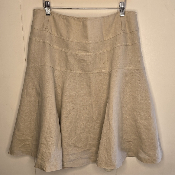Dalia Collection Dresses & Skirts - DALIA Cream linen Skirt Size 14